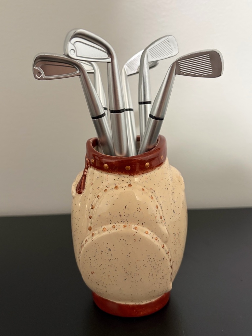 Golf Bag Ceramic Vase